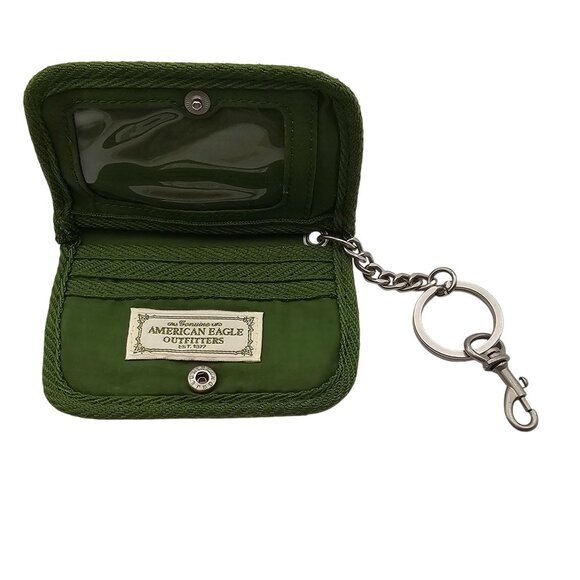 American Eagle Outfitters Keychain Card Holder Wallet Preppy Retro Style Logo - Picture 2 of 14